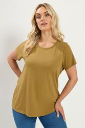 YOURSET 3 PACK Plus Size Green & Purple Core T-Shirts | Yours Clothing 1