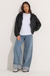 PixieGirl Petite Women's Black Funnel Neck Jacket | PixieGirl 2