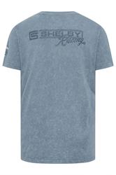 BadRhino Big & Tall Blue Acid Wash Shelby Graphic T-Shirt | BadRhino 8