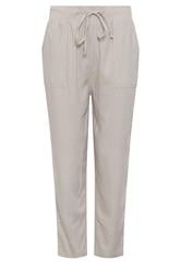 M&Co Pantalon raccourci en lin marron nature