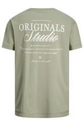 JACK & JONES Big & Tall Seagrass Green Studio Graphic T-Shirt | BadRhino 5