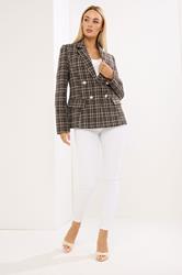 STAR Chocolate Brown Checked Blazer | StarByJM 1