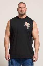 BadRhino Big & Tall Black Extra Long Dragon Graphic Muscle Vest | BadRhino 3