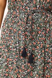 YOURS Plus Size Black Ditsy Floral Border Detail Dress | Yours Clothing 5