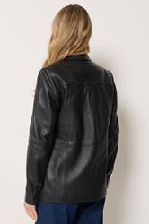 LTS PREMIUM Tall Women's Black Leather Jacket | Long Tall Sally 2