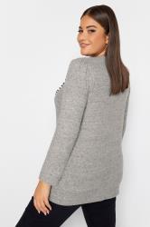 YOURS Plus Size Natural Brown Soft Touch Longline Jumper