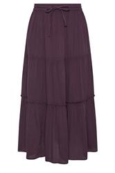 M&Co Petite Berry Purple Crinkle Maxi Skirt | M&Co 5