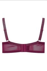 M&Co 2 PACK Burgundy Red & Black Satin T-Shirt Bra | M&Co 9