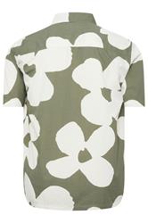 BadRhino Big & Tall Green Flower Poplin Shirt | BadRhino 6