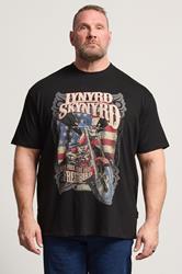 BadRhino Big & Tall Black Lynyrd Skynyrd Bike Graphic T-Shirt | BadRhino 3
