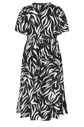 YOURS Plus Size Black Zebra Print Maxi Dress | Yours Clothing 6