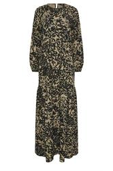 LTS Tall Women's Black Abstract Tie Waist Maxi Dress | Long Tall Sally 5