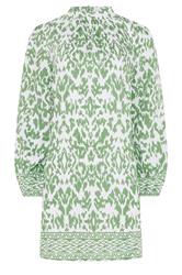 M&Co Green Abstract Print Belted Tunic Dress