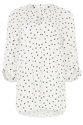 M&Co White & Black Polka Dot Shirt | M&Co 5