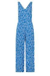 PixieGirl Petite Women's Blue Rope Print Wide Leg Jumpsuit | PixieGirl 5