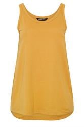 YOURS Curve Yellow Core Vest Top