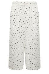 YOURS Plus Size White Polka Dot Culottes | Yours Clothing 5