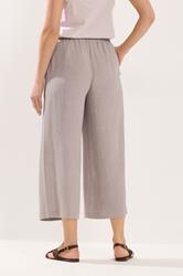 LTS Tall Women's Natural Brown Linen Cropped Trousers | Long Tall Sally 4