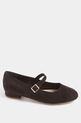 LTS Chocolate Brown Mary Jane Low Heel In Standard Fit | Long Tall Sally 4