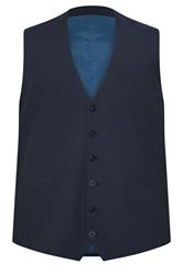 D555 Big & Tall Navy Blue Suit Waistcoat