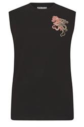 BadRhino Big & Tall Black Extra Long Dragon Graphic Muscle Vest | BadRhino 6