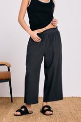 PixieGirl Petite Women's Black Acid Wash Cropped Trousers | PixieGirl 1