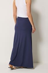 LTS Tall Women's Navy Blue Flare Seam Maxi Skirt | Long Tall Sally 2
