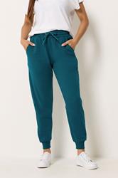 M&Co Petite Teal Green Cuffed Joggers | M&Co 1