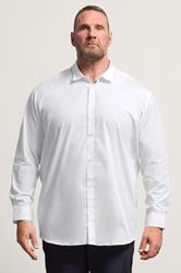JACK & JONES Big & Tall White Long Sleeve Shirt | BadRhino 3