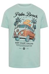 BadRhino Big & Tall Blue Palm Beach VW Graphic T-Shirt