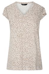 YOURS Plus Size Ivory White Pebble Print Blouse | Yours Clothing 1