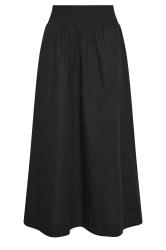 PixieGirl Petite Women's Black Poplin Cotton Maxi Skirt | PixieGirl 5