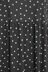 LTS Tall Women's Black Polka Dot Midi Dress | Long Tall Sally 4