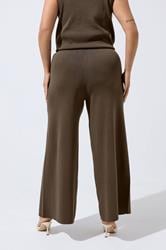 LIMITED COLLECTION Plus Size Chocolate Brown Knitted Trousers | Yours Clothing 2