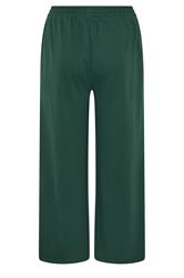 LIMITED COLLECTION Plus Size Forest Green Wide Leg Joggers | Yours Clothing 6