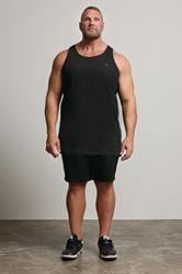 BadRhino Big & Tall 5 Pack Grey/Green/White/Navy/Black Extra Long Plain Vest Top | BadRhino 4