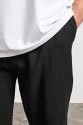 BadRhino Big & Tall Black Textured Trousers | BadRhino 6