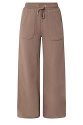 PixieGirl Petite Women's Mocha Brown Wide Leg Joggers | PixieGirl 5