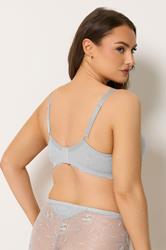 YOURSET 2 PACK Plus Size Pink & Grey Padded Underwired Bras | Yours Clothing 6