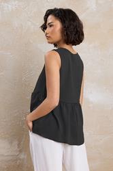 PixieGirl Black Tie Front Top | PixieGirl  4