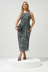 YOURS LONDON Plus Size Grey Animal Dress | Yours Clothing 3
