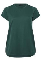 YOURS Curve Forest Green Core Basic T-Shirt