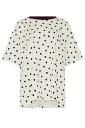 YOURS Curve White Spot Oversized T-Shirt