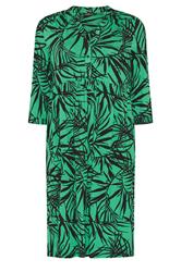 YOURS Plus Size Green Leaf Print Midi Dress | Yours Clothing 5