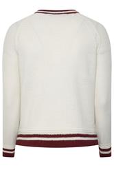YOURS Plus Size Ivory White Contrast Trim Cardigan | Yours Clothing 6