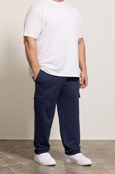 KAM Navy Blue Cargo Joggers | BadRhino 1