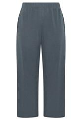 LIMITED COLLECTION Plus Size Grey Crinkle Wide Leg Trousers | Yours Clothing 5
