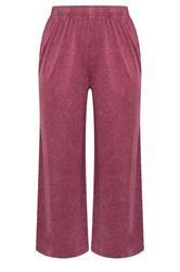 LIMITED COLLECTION Plus Size Red Acid wash Trousers | Yours Clothing 5