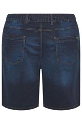 KAM Big & Tall Dark Blue Elasticated Stretch Shorts | BadRhino 4