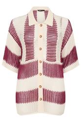 YOURS Plus Size Ivory White Crochet Shirt | Yours Clothing 5